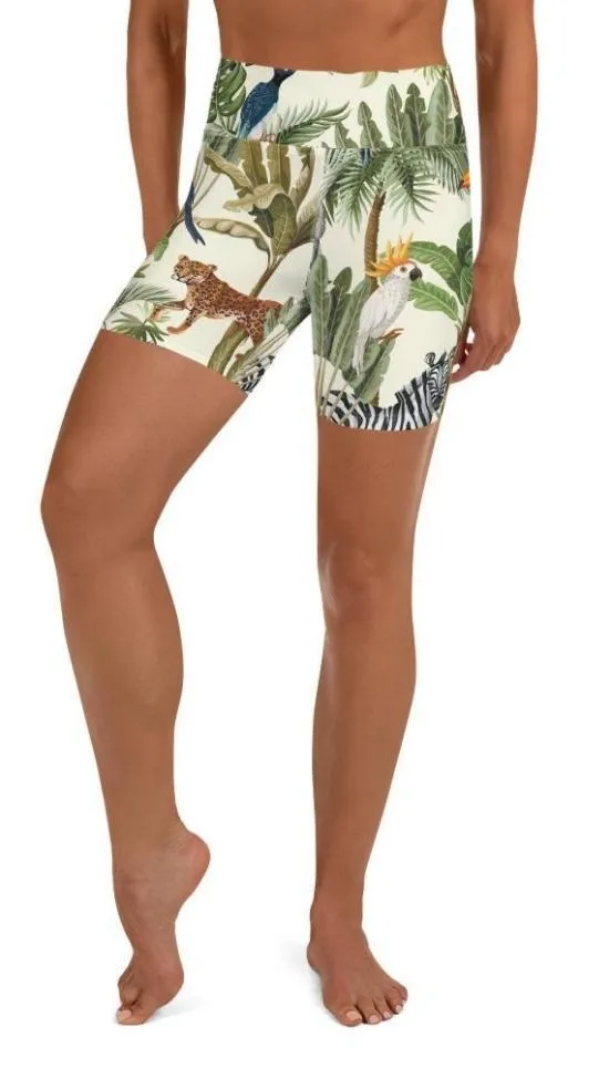 Animal Kingdom Yoga Shorts