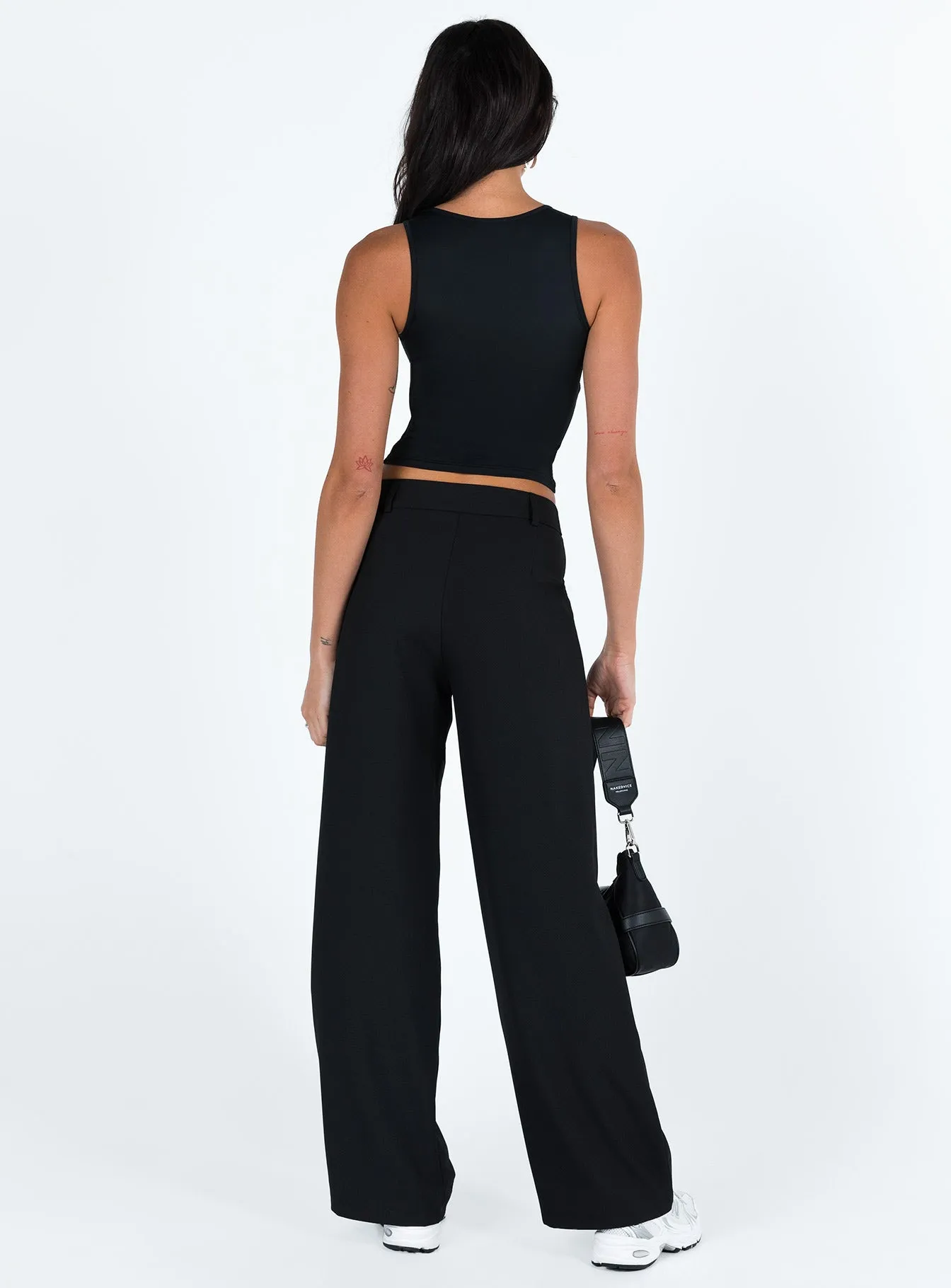 Archie Low Rise Pants Black Petite