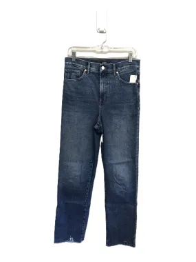 Blue Denim Jeans Straight By Express, Size: 6