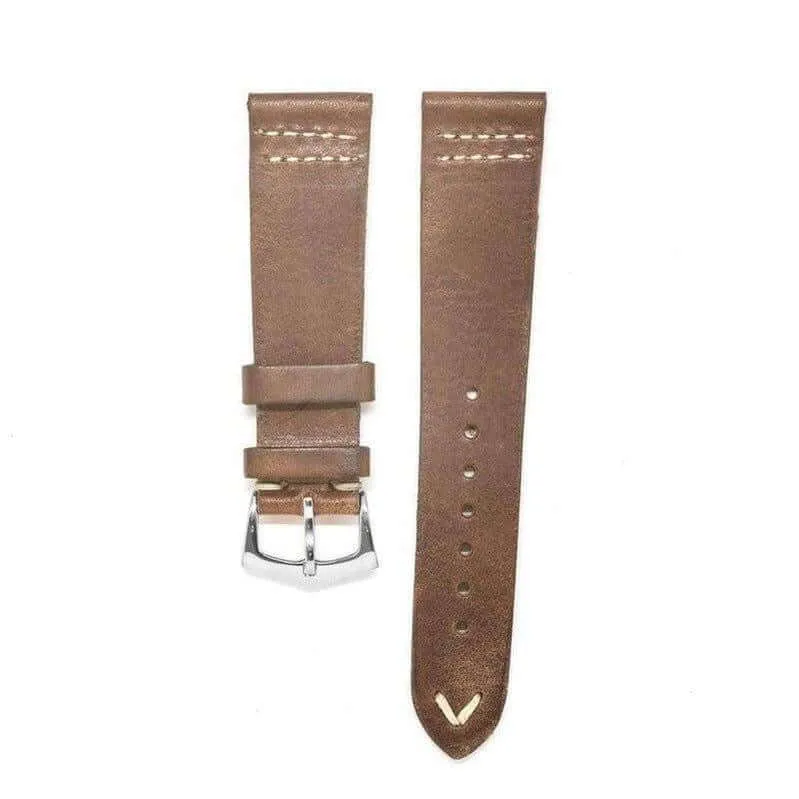 Brown Vintage Leather Watch Strap