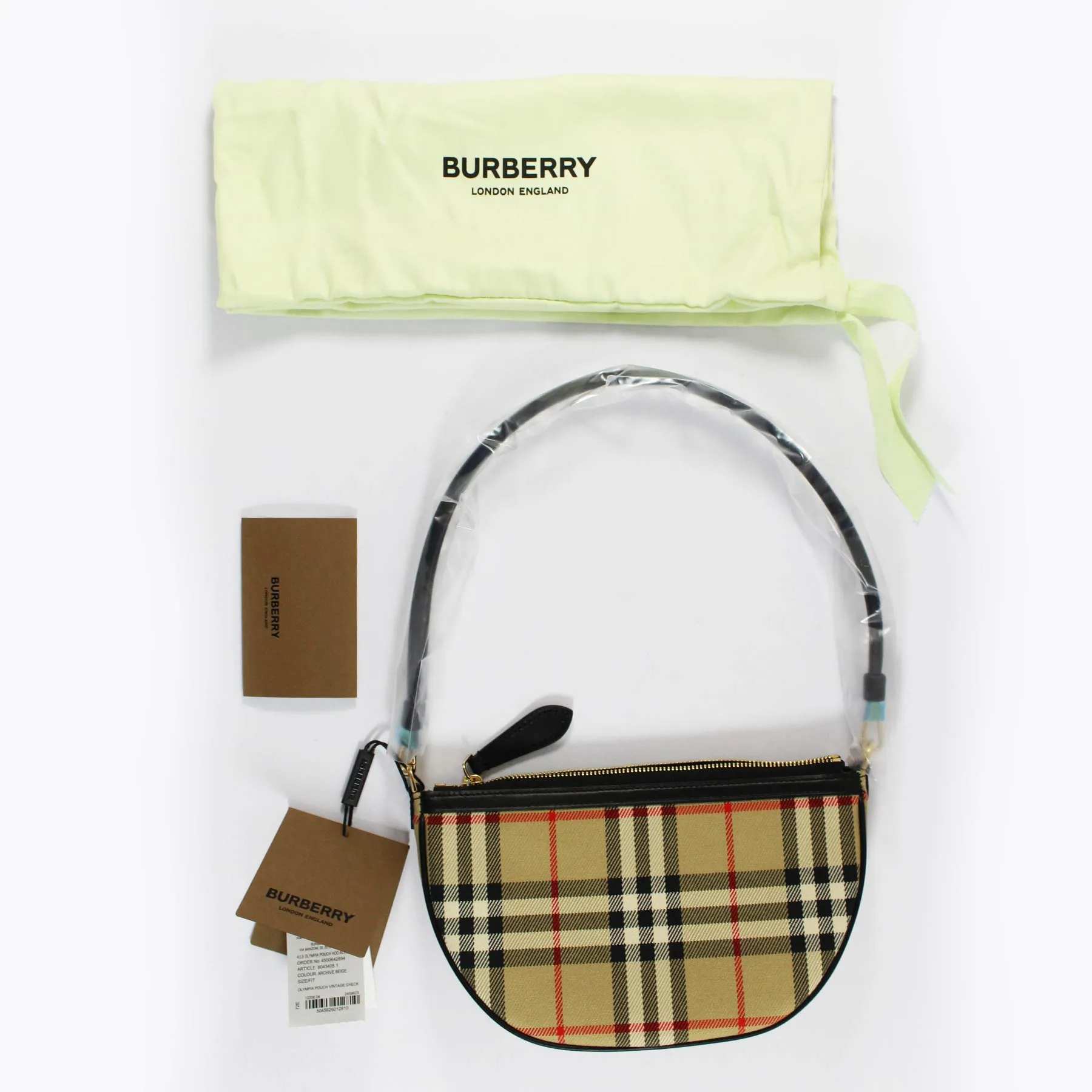 Burberry Pouch Olympia Archive Beige Check Shoulder Bag SALE