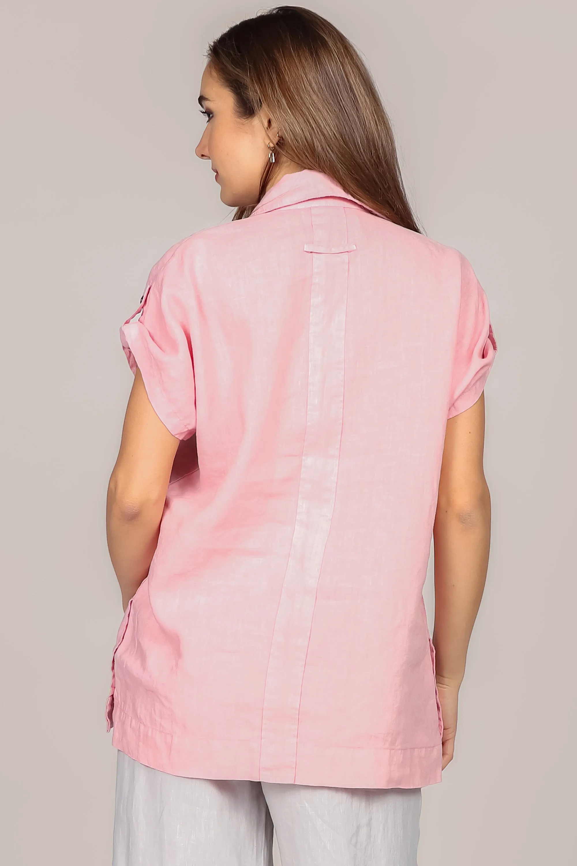 Button-Up Linen Shirt