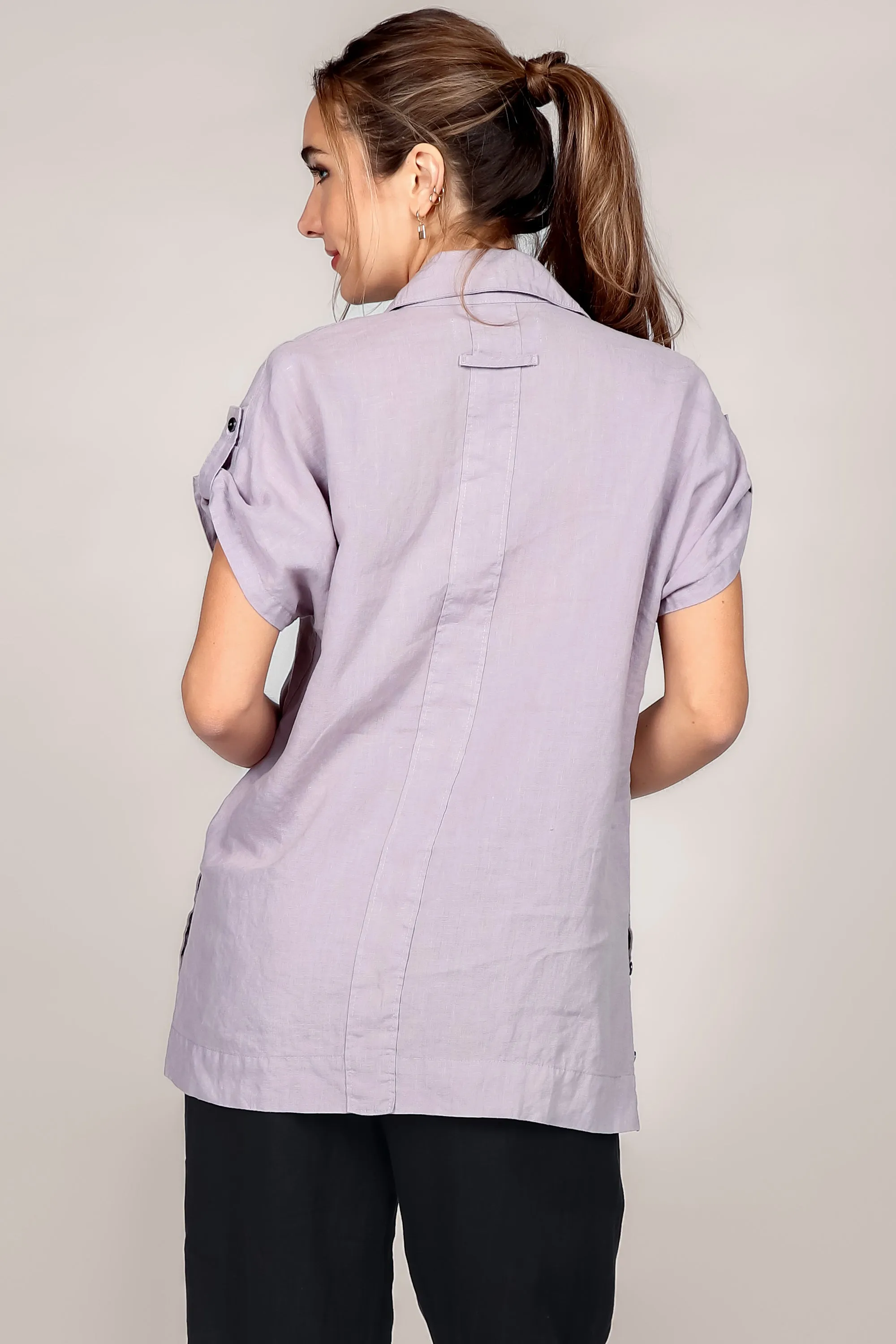 Button-Up Linen Shirt