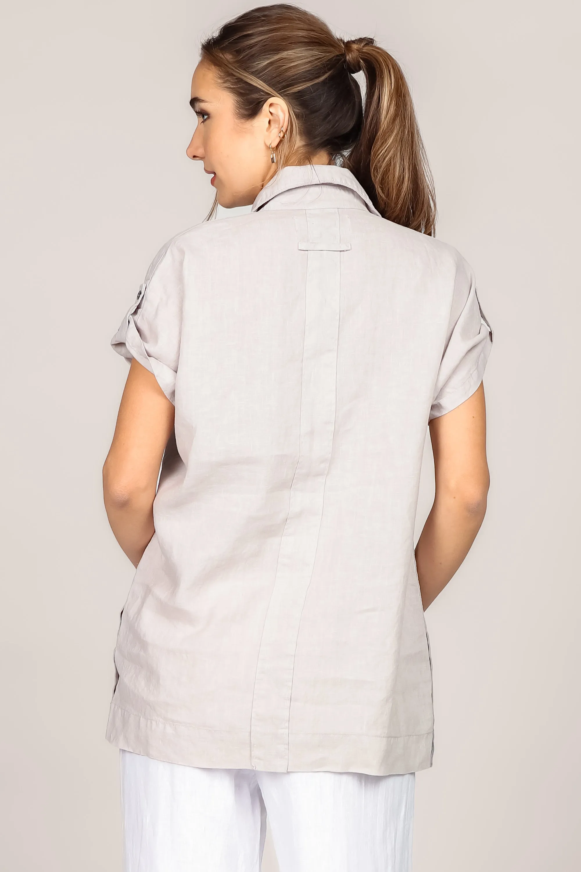 Button-Up Linen Shirt