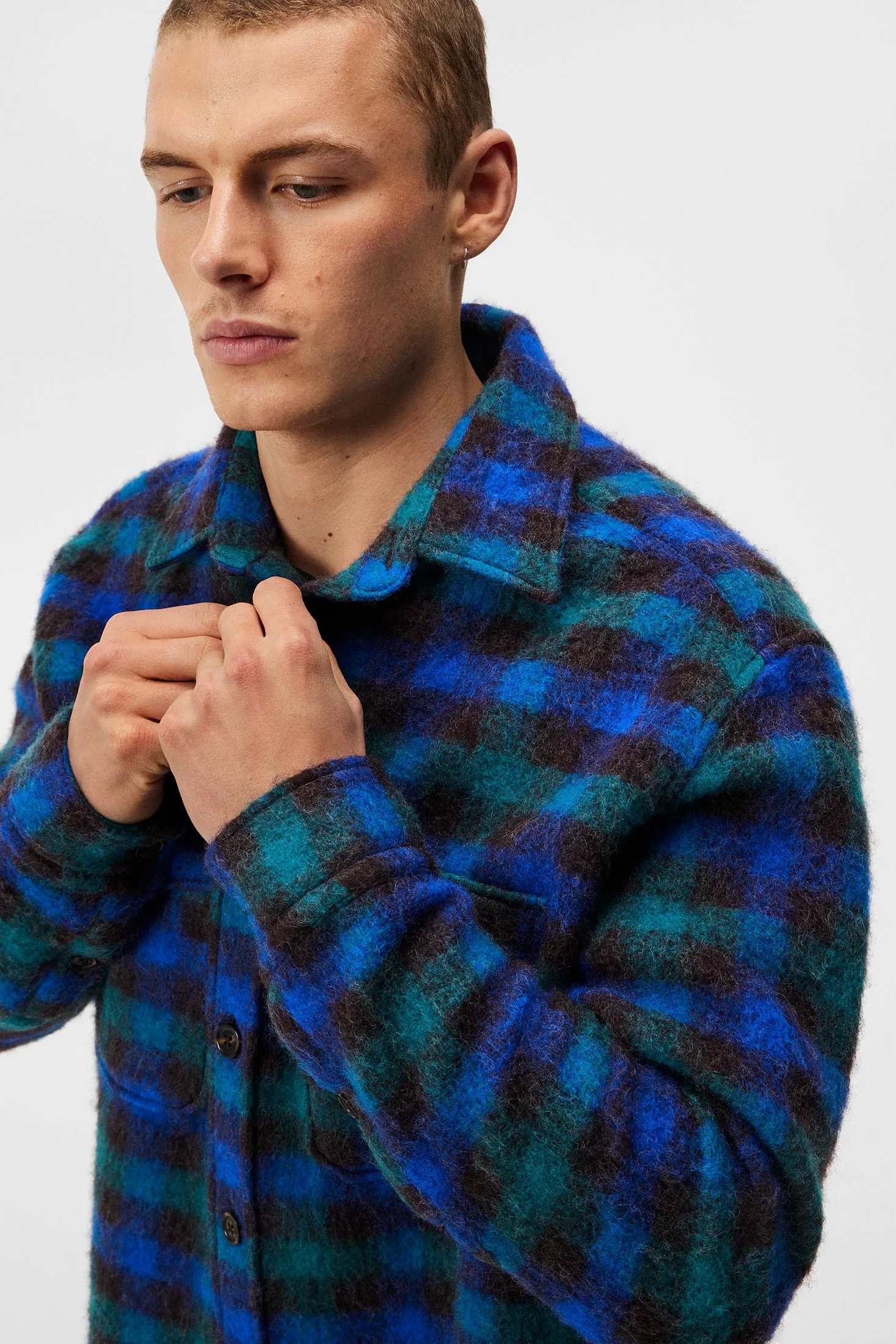 Carter Check Overshirt / Surf the Web