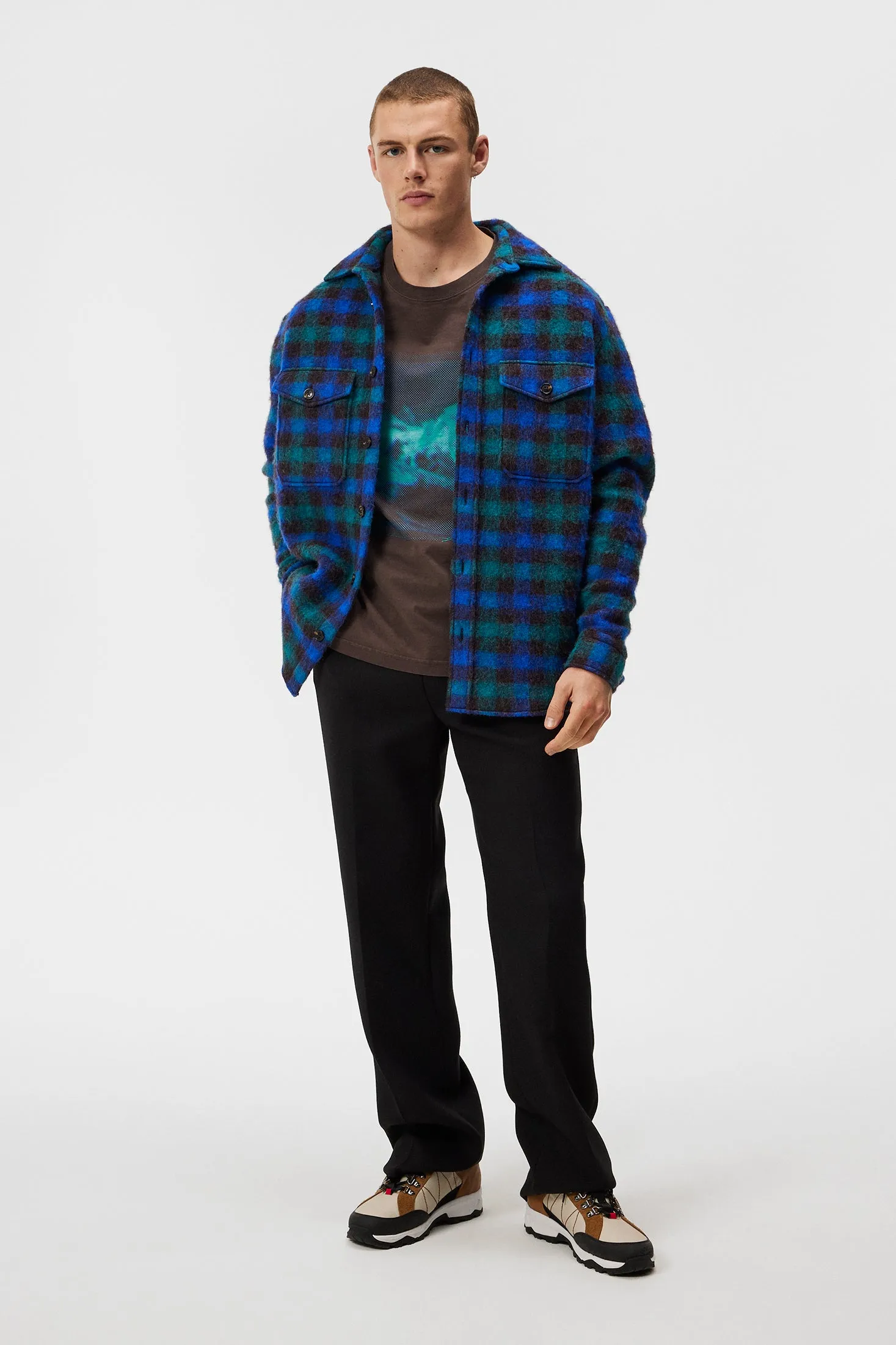 Carter Check Overshirt / Surf the Web