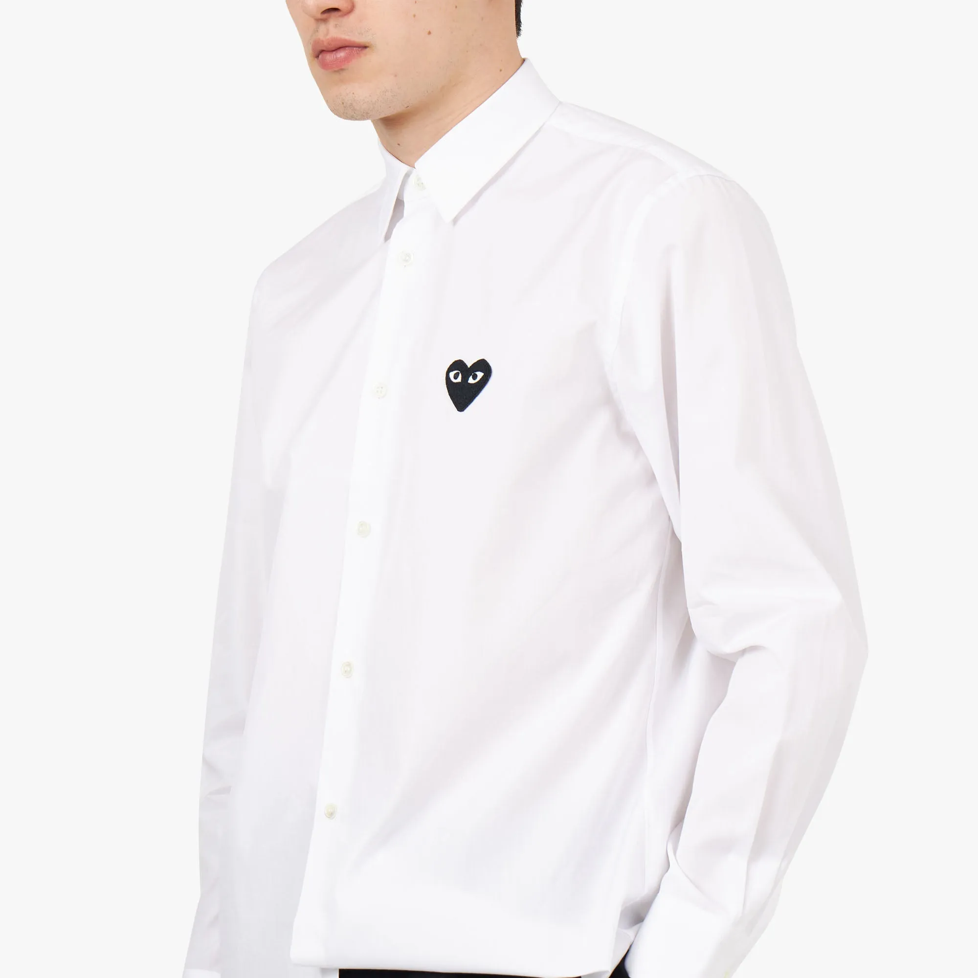 COMME des GARÇONS PLAY Black Heart Shirt / White