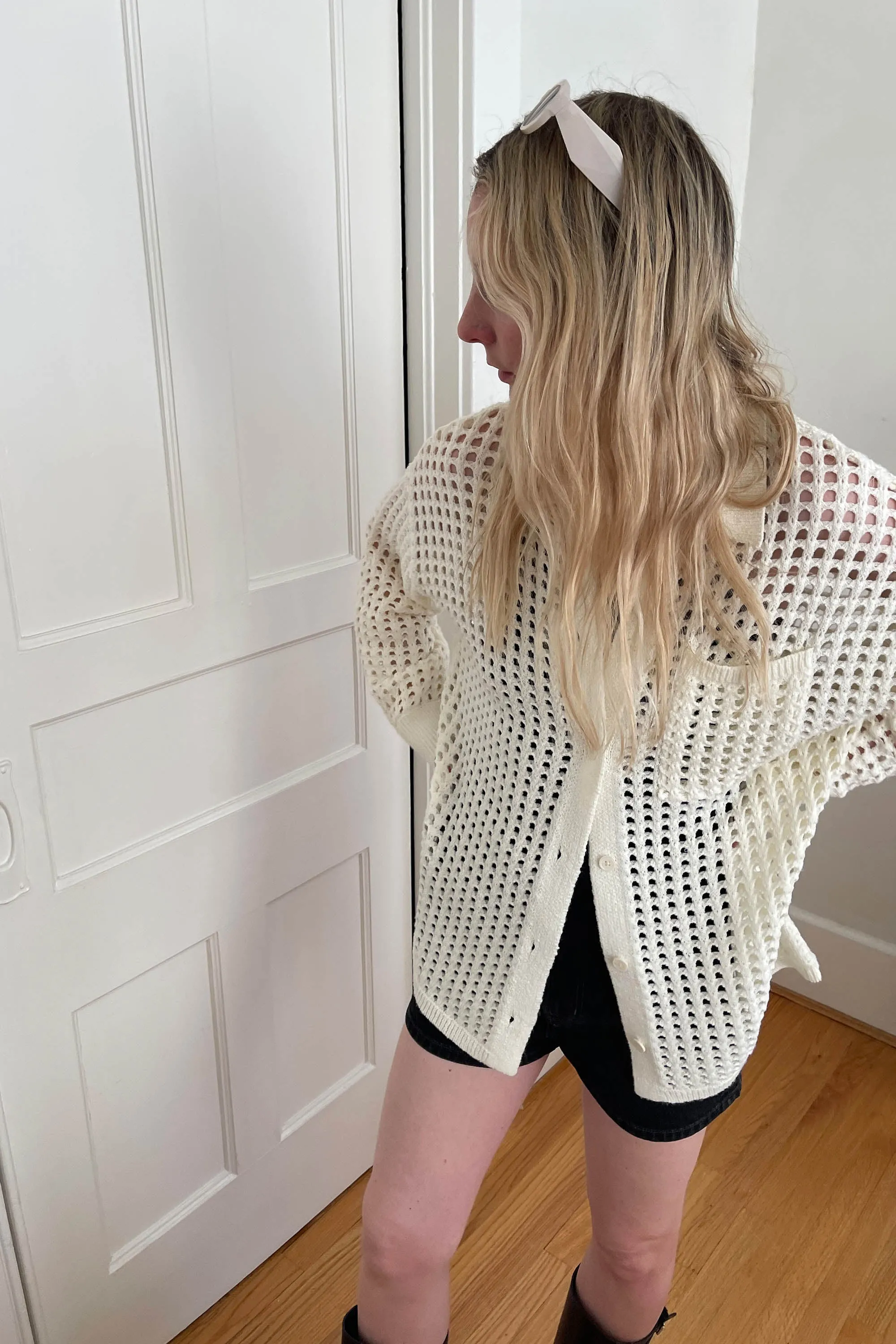 CROCHET COLLARED COVERUP