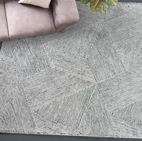 Ester Modern White and Grey Rug