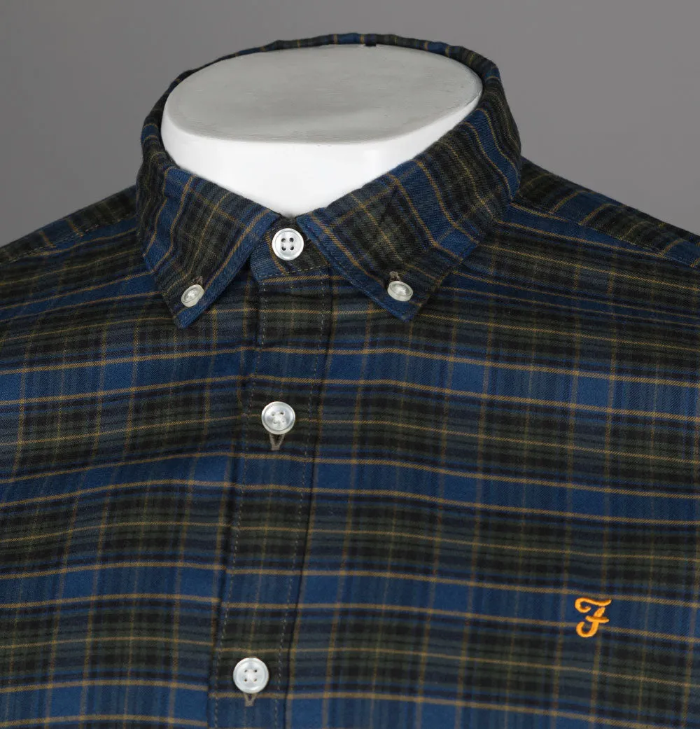 Farah Fraser Check Shirt Evergreen