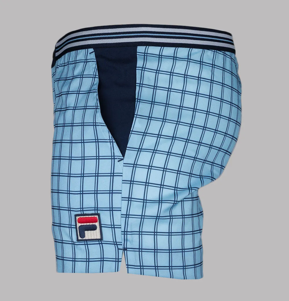 Fila Vintage Brookes Check Shorts Blue Bell/Fila Navy