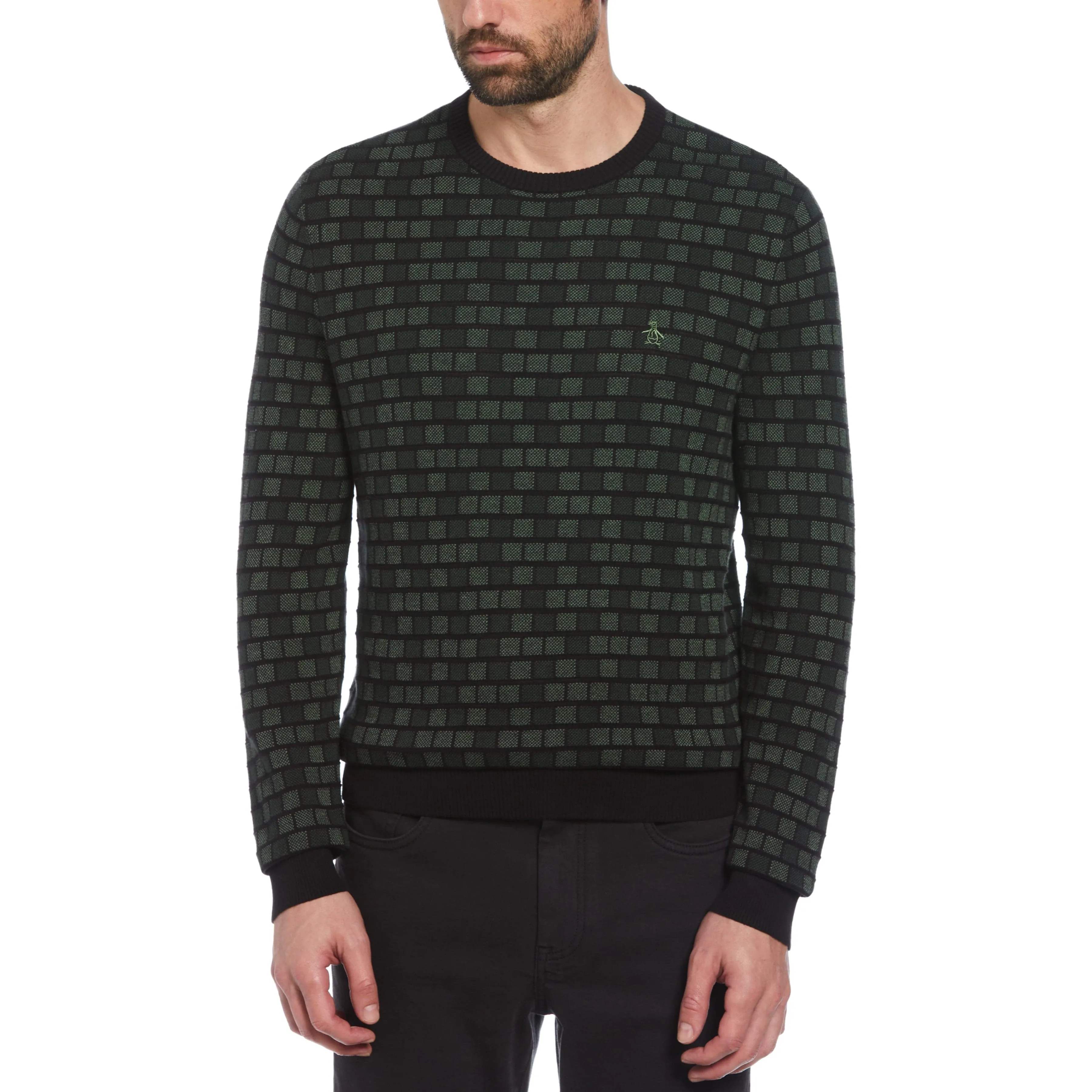 Jacquard Check Sweater