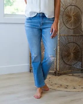 KanCan Kendall Distressed Straight Jeans