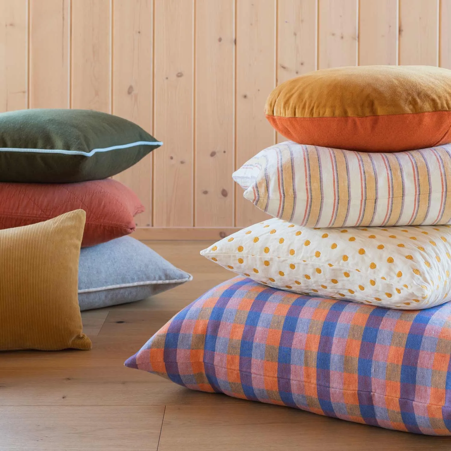 Linen Check Pillow