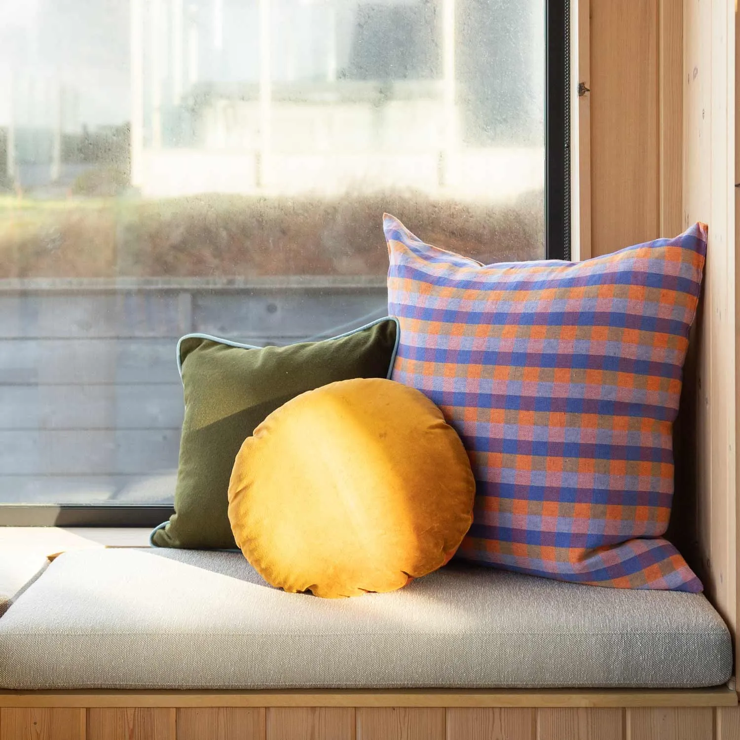 Linen Check Pillow