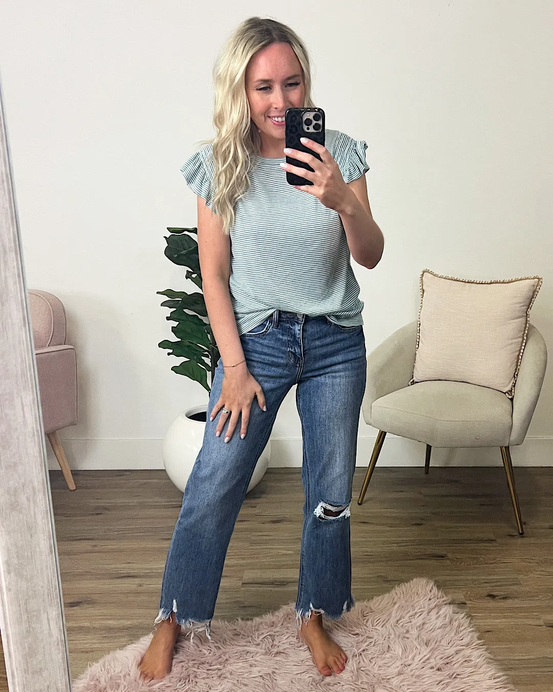 Lovervet Lucy Distressed Dad Jeans