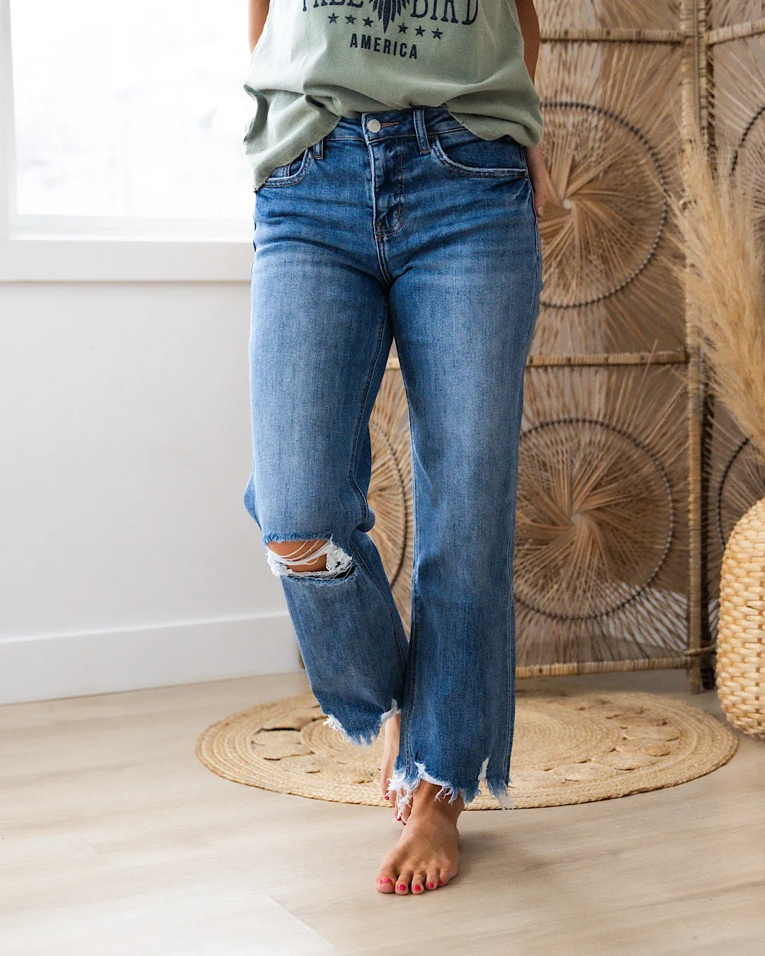 Lovervet Lucy Distressed Dad Jeans