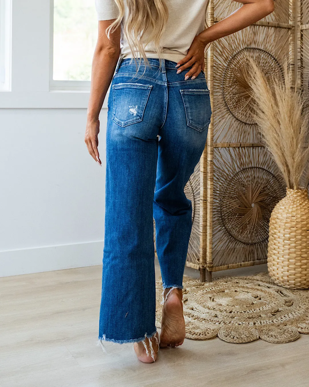 Lovervet What If Non Distressed Wide Leg Jeans