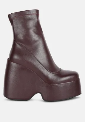 Purnell High Platform Ankle Boots By Ruw