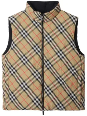 REVERSIBLE CHECK PATTERN WAISTCOAT