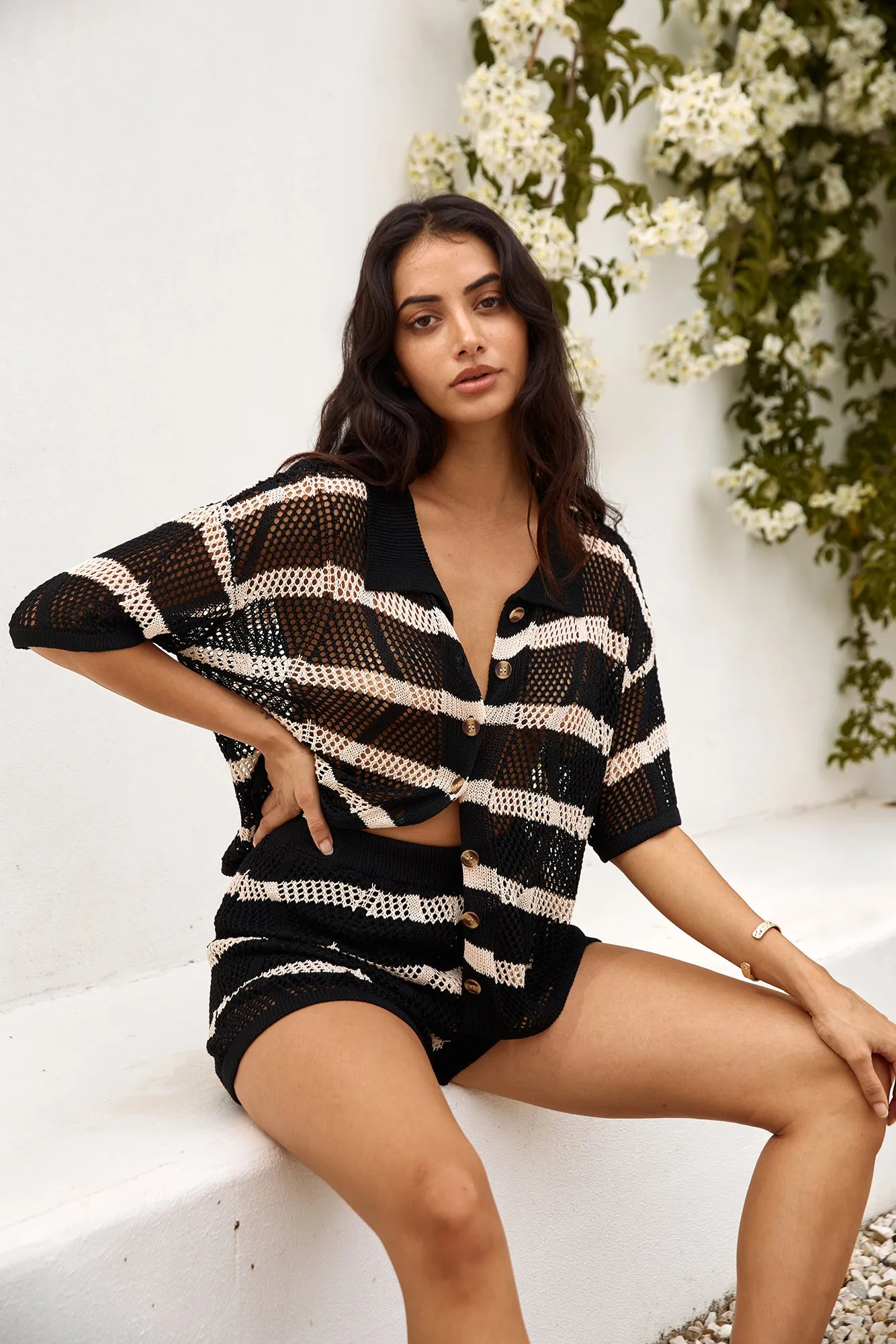 Sailing Seas Knit Set Black