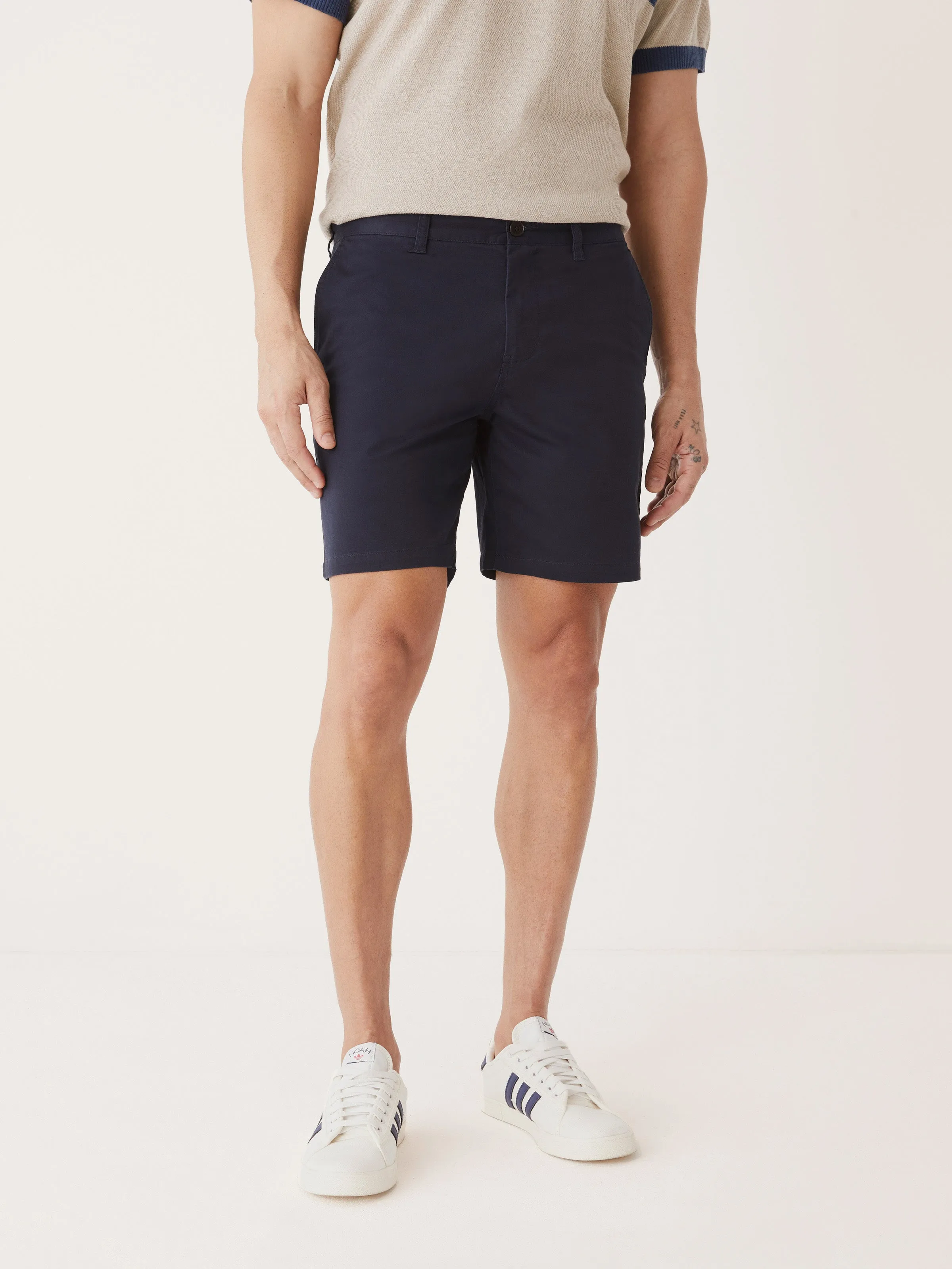 The Brunswick Chino Slim Fit 7in Short in Deep Blue