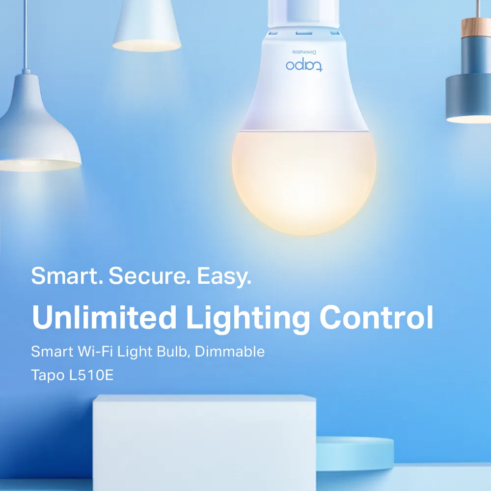 Tp Link Tapo L510E Dimmable Smart Light Bulb 2 Pack