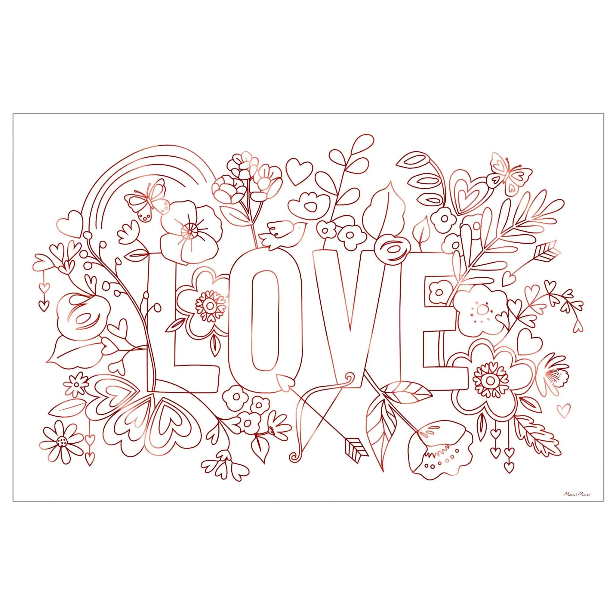 Valentine Colouring Posters