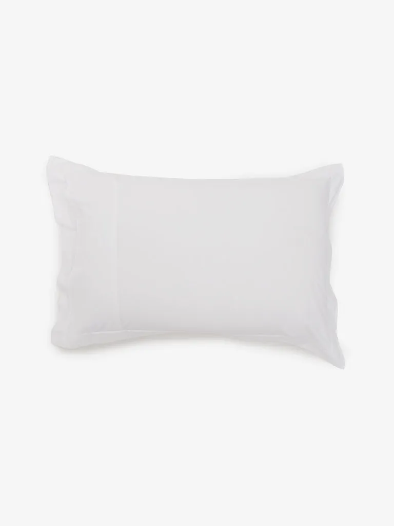 Westside Home White Solid Pillow Cover (Set of2)